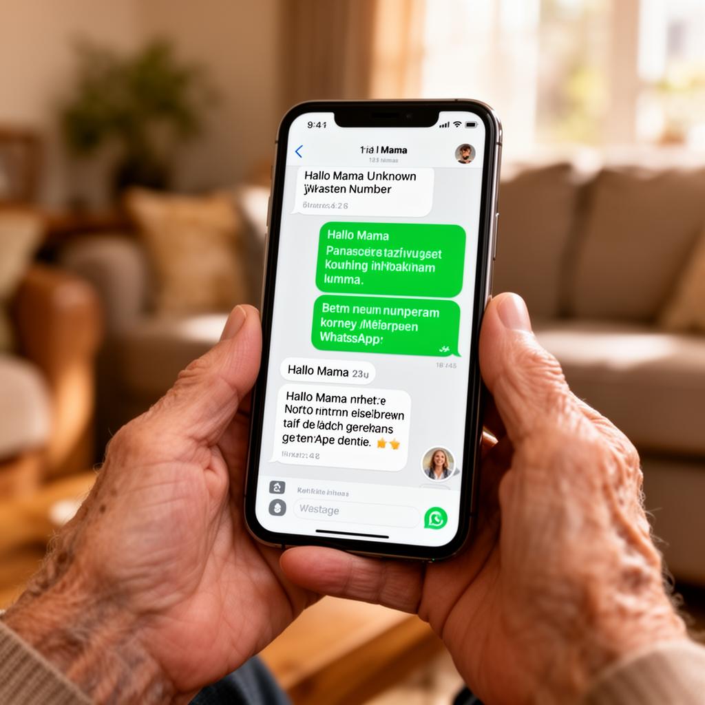 Nachgestellte WhatsApp-Nachricht: Betrüger gibt sich als Kind mit neuer Nummer aus